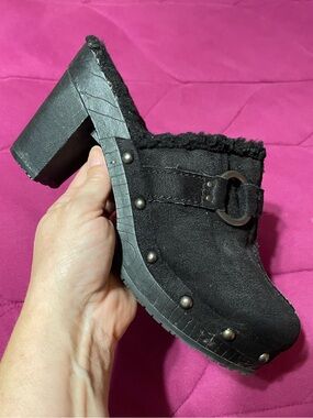 UNIONBAY Spuds Studded Chunky Y2K Mules Women's Size 8